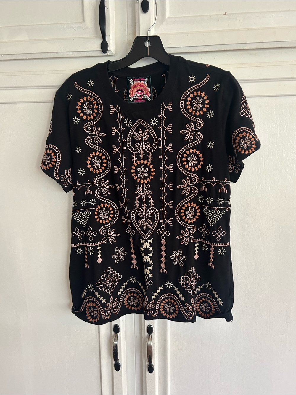 Johnny Was embroidered blouse